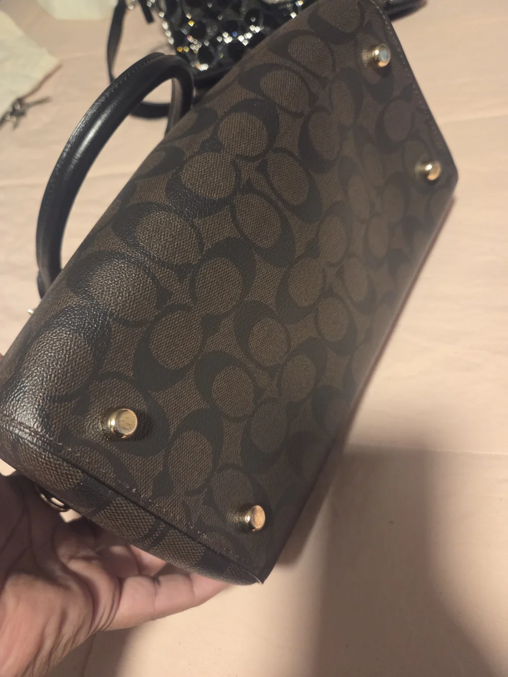 Coach Signature Canvas Satchel and Wallet Set in Brown